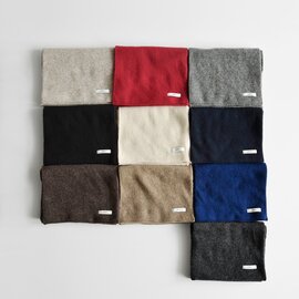 ARMEN|スーパーファイン ラムズウール カシミヤ ループ スカーフ マフラー baam1961-mn