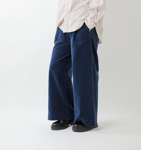 Squady|インディゴベロア ブリーチ パンツ 907-4471
