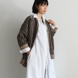 ichi｜Cotton Crinkle Long Shirt