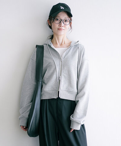 SOLAMONAT LARME|裏毛スウェットジップパーカー フーディー トップス ジャケット アウター LARM-IT-PKUG