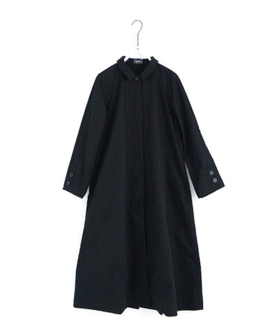 Mochi｜ tuck trench coat [ms24-co-01/black] タックトレンチコート