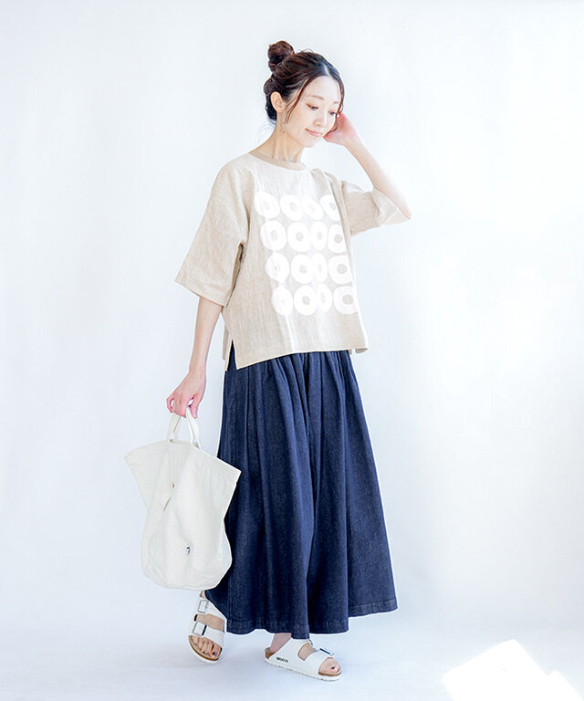 身長:164cm/着用カラー:10 キナリ×オフ