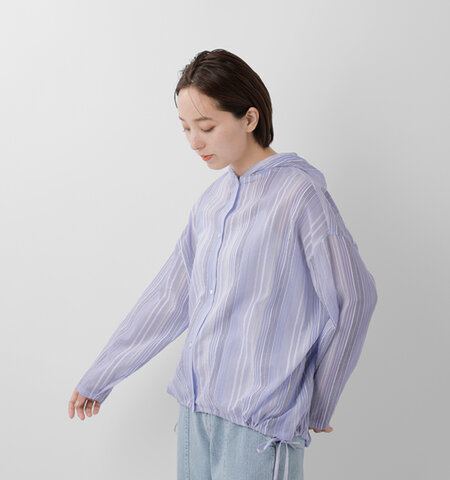 DIARIES|コットン ストライプ フード シャツ sa112414-nk