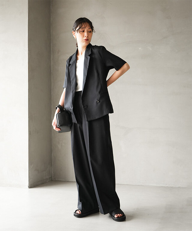 身長:165cm/カラー:99 black/サイズ:FREE