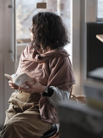 yohaku|綿カシミヤ接結 ストール