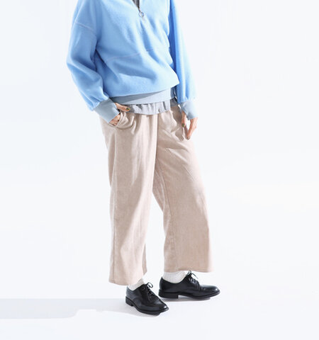 kelen|ストレッチクロス ベロア イージー パンツ “CASERI” lkl24wpt2078-yo
