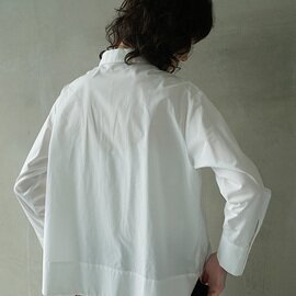 Mochi｜finx cotton shirt [off white]