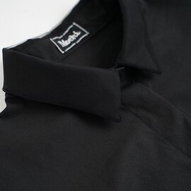 Mochi｜ tulle collar shirt [ms24-sh-01/black] チュールカラーシャツ