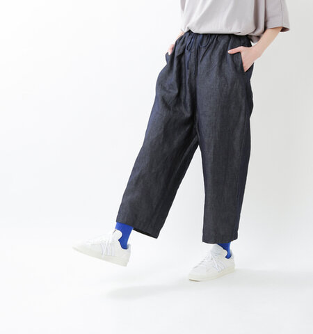 TRAVAIL MANUEL|コットンリネンデニムノマドパンツ 511013-yn