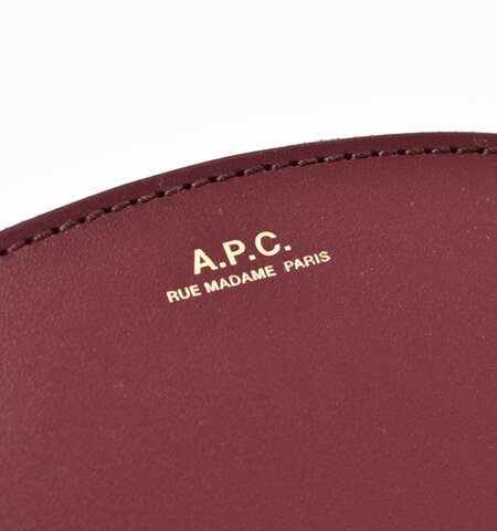 A.P.C.｜スムースレザーコンパクトウォレット“COMPACT DEMI-LUNE” f63219-mt アーペーセー  財布