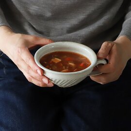 古谷製陶所｜鉄散 線彫 スープカップ