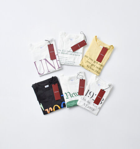 CREDONA|オーガニックコットン プリント パーマネント 半袖Tシャツ “PARMANENT TEE” 14253122-kk