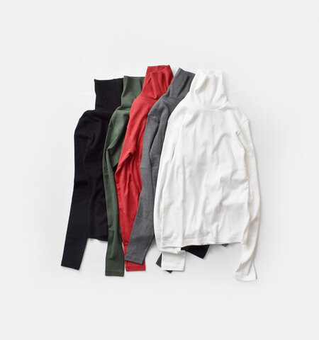 gicipi|コットン タートルネック 長袖 Tシャツ “PREZZEMOLO” 2520a-yo