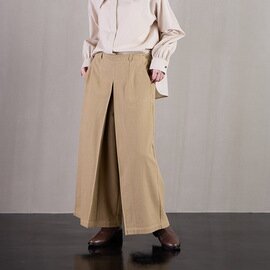 TUTIE.|コットンツイル起毛センタータックパンツ