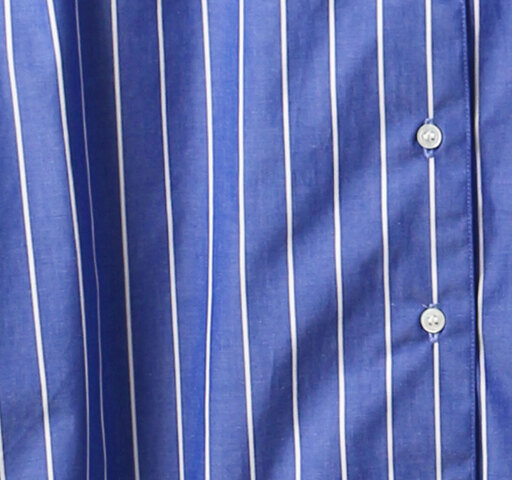 MidiUmi｜stripe band collar shirt