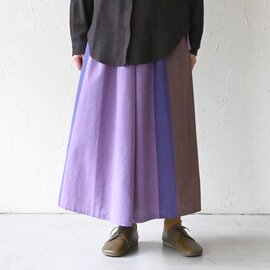 sisam|自由に楽しむ彩りスカート【ウエストフリー】【天然素材】【カラフル】/ロングバッスルスカート