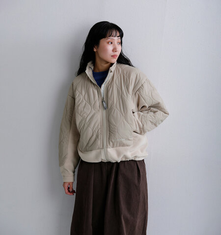 and wander|キルティング フリース ジャケット quilting fleece jacket 574-6281040