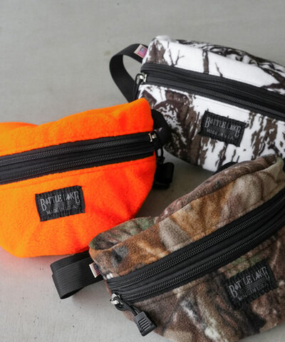 BATTLE LAKE OUTDOORS|【WOODY別注】WAIST POUCH/FLEECE ウエストポーチ フリース レディース メンズ ユニセックス サコッシュ ボディバッグ ショルダーバッグ blo2000001