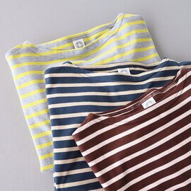 ORCIVAL|40/2ジャージー ボートネック ロングスリーブTシャツ【DM便発送可能】