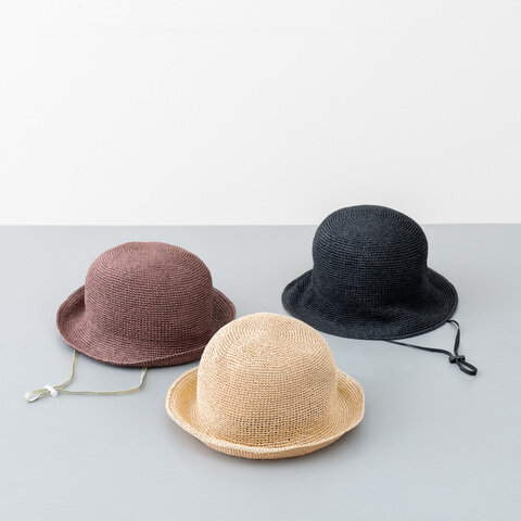 OJO+(オージョ)洗える手編みハット(クロッシェ) 母の日 ギフト UV 帽子 洗える 手編み