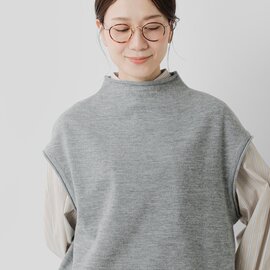 ORDINARY FITS|メリノウール モックネック ニット ベスト “MOCKNECK VEST” kn009-325