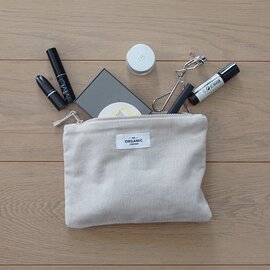 THE ORGANIC COMPANY｜CORDUROY POUCH Lサイズ　メイクポーチ