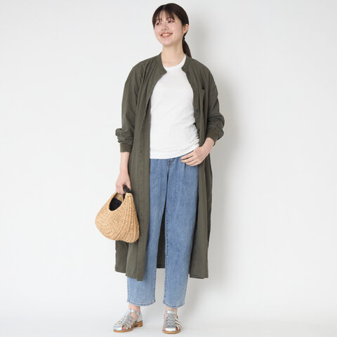 WESTWOOD OUTFITTERS｜涼ふわデニムのタックパンツ