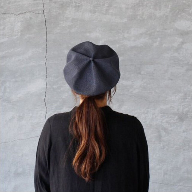 mature ha.｜マチューハ ベレー帽 シルク 帽子 beret top gather big silk grey -  AMBIENCE(アンビエンス) | キナリノモール