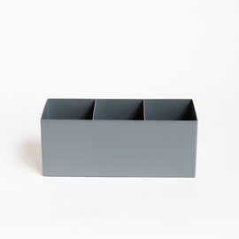 DULTON｜METAL BOX WITH 3 DIVISIONS GRAY/収納ボックス 仕切り