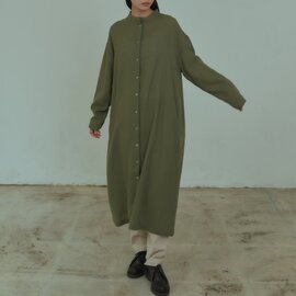 YARRA|ウールガーゼマオカラー前開きワンピース YR-215-070