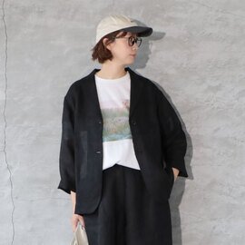 French Bull par Cion|リネンガーゼテーラードジャケット
