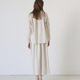 Mochi｜organic cotton cut & saw blouse  [chalk]