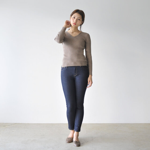 モデル:170cm / 54kg
color : greige(col.12) / size : free