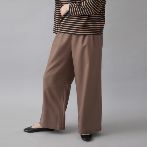 utilite|ウールサキソニー ワイドストレートパンツ