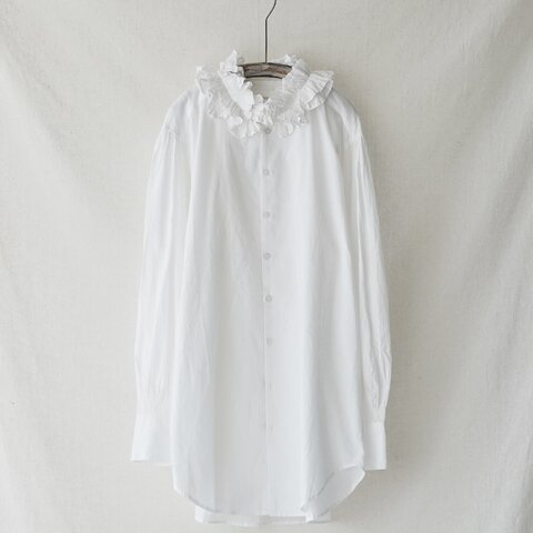 crinkle crinkle crinkle|フリルカラーシャツ コットン フリルシャツ ブラウス 長袖 CC-4038 クリンクル クリンクル クリンクル