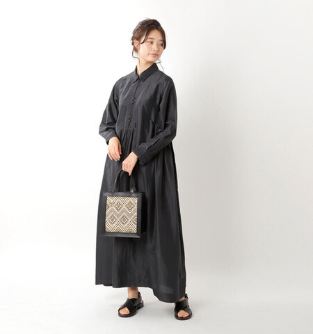 House Of Lotus シルクタフタカラーステッチサイドギャザーワンピース 01 603 Yn Piu Di Aranciato ピウディアランチェート キナリノモール House Of Lotus シルクタフタカラーステッチサイドギャザーワンピース 01 603 Yn Piu Di Aranciato ピウディアランチェート キナリノモール