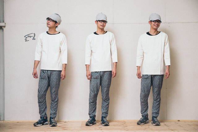 ワカナン オートミール 身長176cm 左から、サイズ3、サイズ4、サイズ5(普段の着用サイズは3)