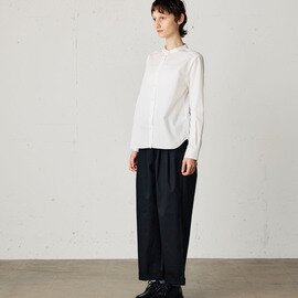 MidiUmi｜band collar basic shirt