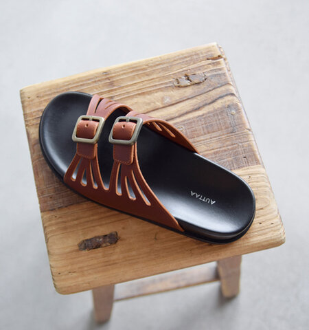 AUTTAA｜カウレザー ダブルバックル サンダル “Double buckle sandals” doublebuckle-sandals