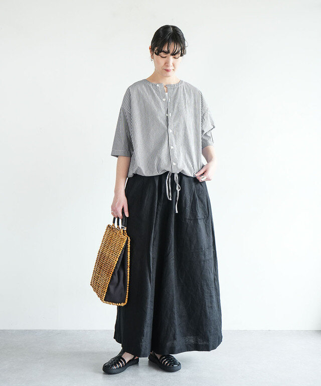 身長:165cm / カラー:989 クロストライプ / サイズ:2