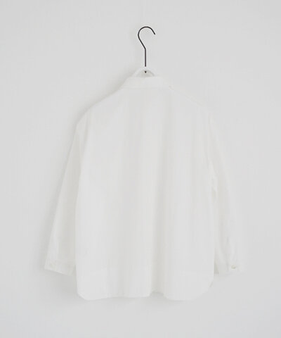 Mochi｜ tulle collar shirt [ms24-sh-01/off white] チュールカラーシャツ