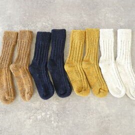 yahae|Recycled Wool Organic Cotton Low Gauge Socks(4-4029)ヤハエ