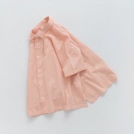 NATURAL LAUNDRY|サッカーギンガムストライプ スクエアシャツ | 7263T-007