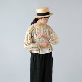 susuri｜コットン 刺繍 フォレロシャツ ジャケット 23-103