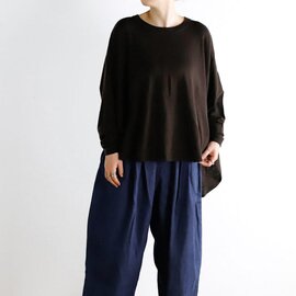 mizuiro ind|mizuiro ind ミズイロインド 3-220123 フロントシームコクーンプルオーバー