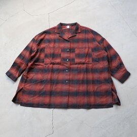 DIARIES｜フランネルコットンチェックワイドシャツジャケット