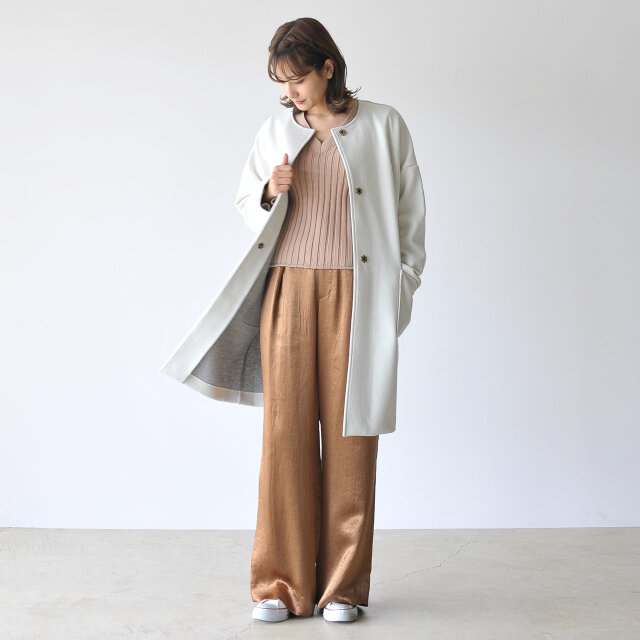 モデル:170cm / 53kg
color : beige(col.10) / size : free