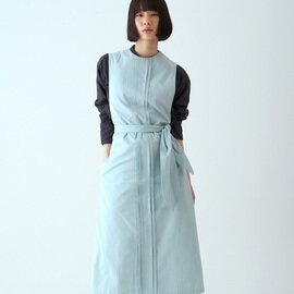 hatsutoki|kitchen ノースリーブポップオーバー(フラックスブルー)【エプロン】【ギフトにおすすめ】