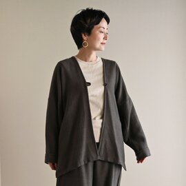 sisam|気軽に羽織れる上質メリノジャケット【きれいめ】【アウター】【羽織り】/ 手織メリノモッタイナクナイジャケット