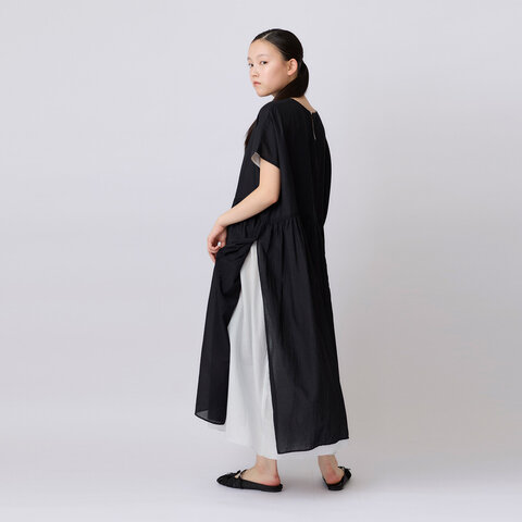 utilite|コットンボイル リバーシブルサイドスリットワンピース